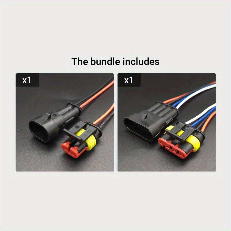 Automotive Wire Connector Kit (1.5-Series Assortment), Male & Female