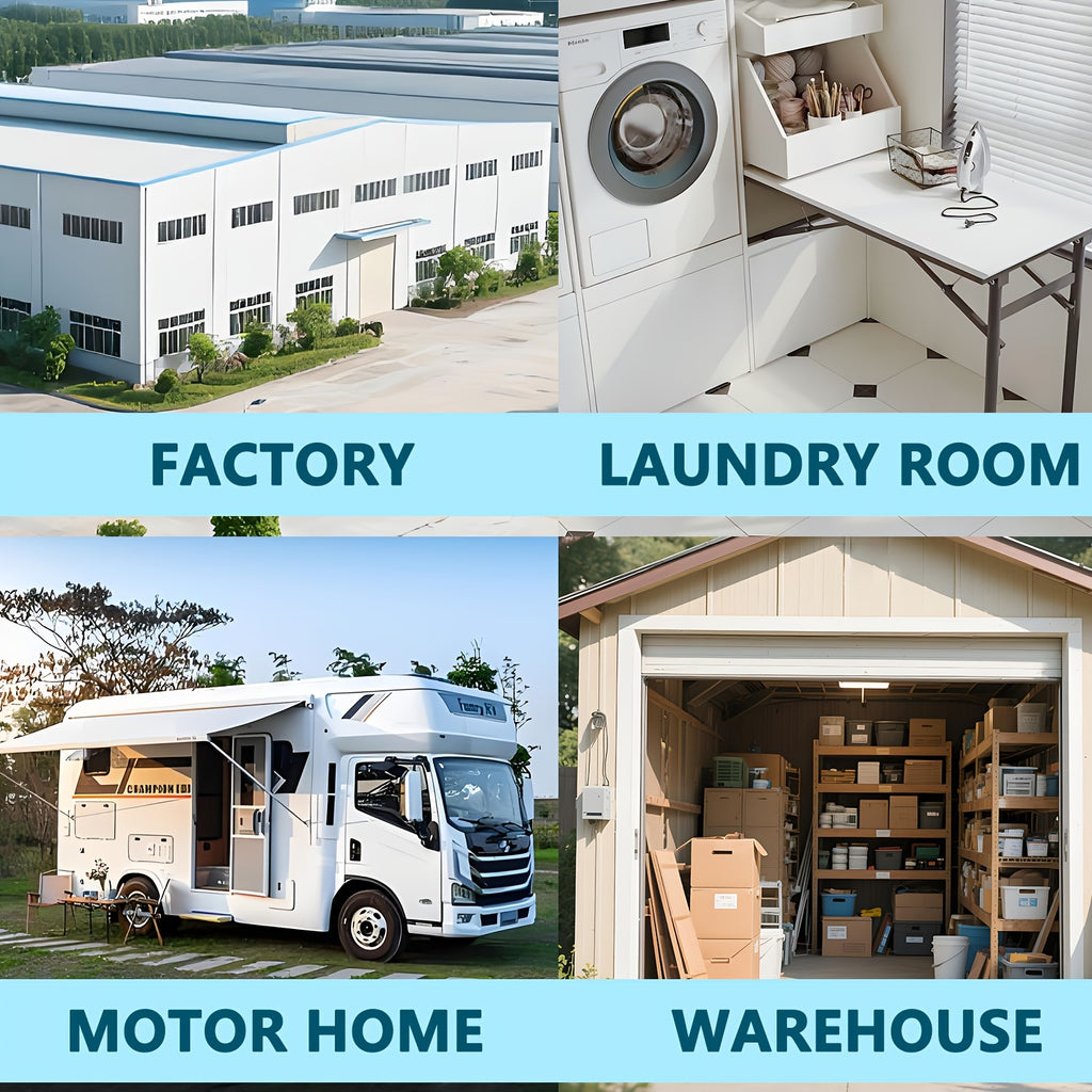 Wall-Mounted Solar Exhaust Fan, 8W Solar Panel + Φ110mm Ventilation Fan, Stainless Steel Metal Shell Protection, High Speed Large Airflow Exhaust Fan, Ventilation and Heat Dissipation Solution for Attic, Warehouse, Garage and Kitchen