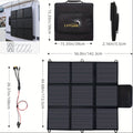 LVYUAN 可攜式太陽能板，提供 120W、200W、300W 和 400W 的選項，採用可折疊設計和高效單晶太陽能電池，效率高達 22.5%，非常適合戶外活動、船隻、露營