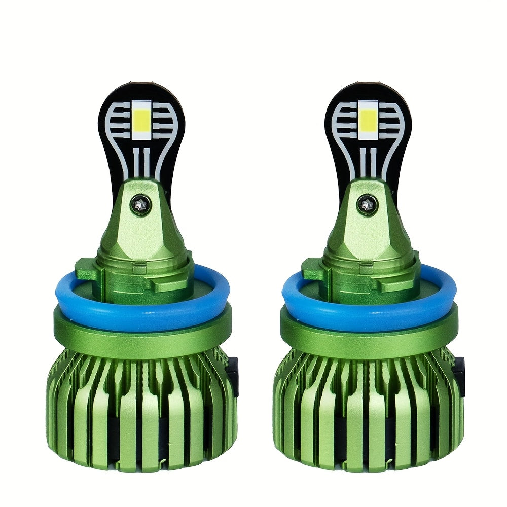 2-Pack H1 H4 H7 H11 9005 9006 LED Headlights, Super Bright White 6000K Hi/Lo Integrated Lighting 900% High Brightness 30000LM 200W Mini Car LED Light 1:1 Mini Size Super Bright, No Battery Included
