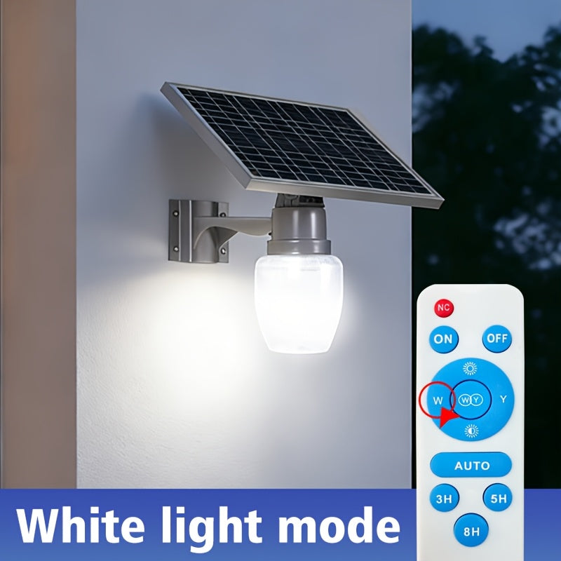 1 Piece Solar Street Light, Remote Control Light Control LED Solar Light, Adjustable Color Temperature 6500K/4000K/3000K Courtyard Light, Perfect for Parking Lots, Courtyards, Gardens, Villas, Outdoor Solar Courtyard Light