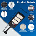 Super Bright Solar Motion Sensor Street Light, High Power LED Solar Outdoor Courtyard Light, with Remote Control and Motion Sensor, Wide Angle Illumination Light, Perfect for Garage, Backyard, Doorway, Street Lighting, Garde