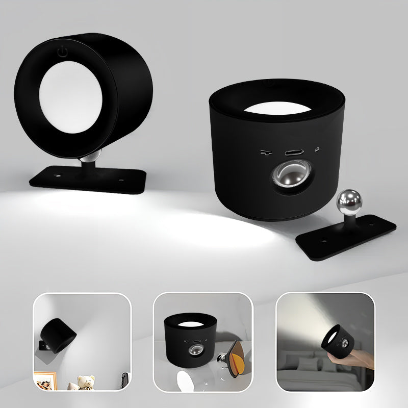 1 Set Smart Rechargeable Wall Light, Adjustable Brightness, Easy Installation, 3 Light Modes (White Light, Warm Light, Mixed White & Warm Light), Dual-Head Lighting Design, Suitable for Bedroom, Living Room, Bathroom, Study