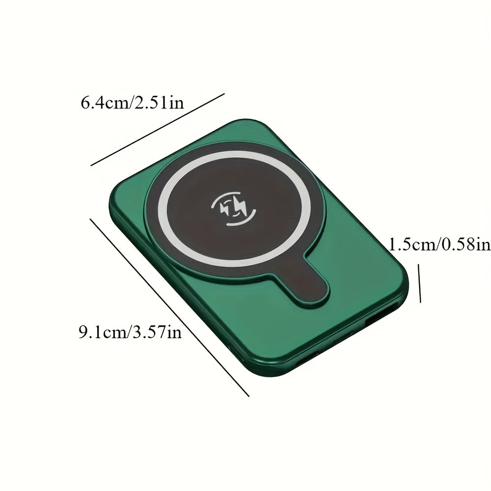 Mini Wireless Power Bank Magnetic Portable Charger 10000mAh, Magnetic Battery Pack USB Portable External Backup Battery Charger for iPhone 16/15/14/13/12/Pro Max/Plus Series, for Outdoor Camping, Ideal Gift