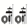 2-Pack Smeileas Full Spectrum Magnetic LED Grow Light, 3/6/9H Auto Timer, 4 Brightness Levels, 360° Rotatable, Height Adjustable & Detachable Lamp Head, Perfect for Syngonium, Aglaonema, Succulents, Mint & Plant Lovers