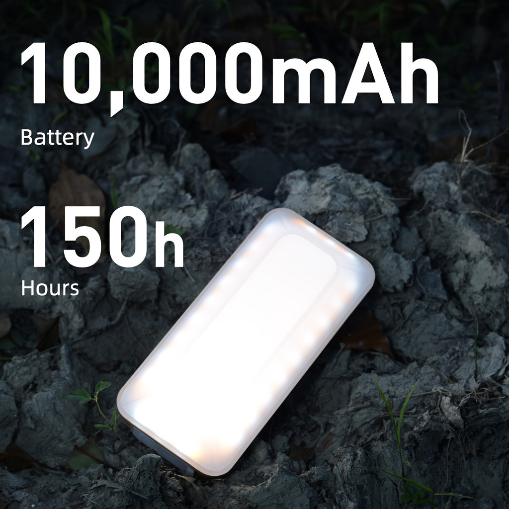 Multi-Functional Camping Lantern & Power Bank - High Brightness LED, 10000mAh Large Capacity, Portable Design, with Multiple Lighting Modes