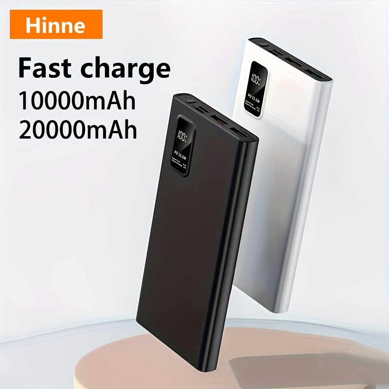 20000mAh/10000mAh Portable Power Bank, 22.5W Fast Charging Outdoor Portable Charger, 2 USB 3.0 C-type QC PD4, with LED Display Screen, External Backup Battery Charger, Safe and Stable Polymer Lithium Battery