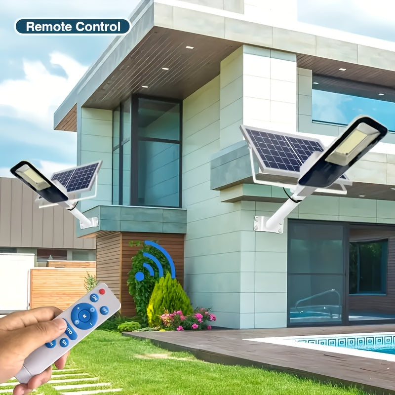 LED Solar Street Light, 4 Pack Outdoor Garden Light, Super Bright 6000mAh Rural Home Garage Sidewalk Street Solar Wall Light, Perfect for Courtyard, Garden, Pathway, Lawn, Porch, Patio, Park Road Street Light 1/2/3 Pack