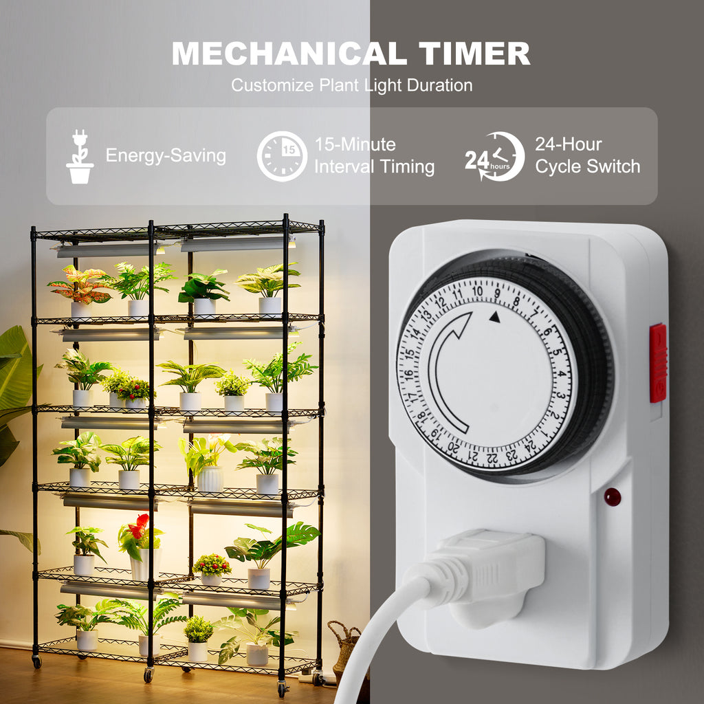 VEVOR Plant Stand with Grow Light, 6-Tier 180cm 120cm / 180cm 90cm 59.1"/70.9" Indoor Plant Grow Rack