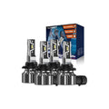 H11 9005 LED Headlight Bulb Combo, 800 Lumens Brightness 6500K Cool White Light H11/H9/H8 9005/HB3 High/Low Beam LED Set Bulbs, LED Headlight Fog Light 1:1 Size Plug, 4-Pack