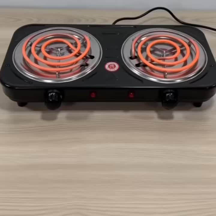 Portable Electric Stove, Desktop Electric Cooktop, Adjustable Knob Temperature Control, Perfect for Heating Milk & Coffee, Ideal for Home, Office, Dormitory & Camping Cooking. Electric Charcoal Stove, Heater