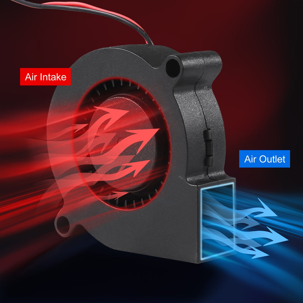 3Pcs 50mm 5015 Blower Fan 12V 24V Brushless Turbo Cooling Fan 50x15mm 2Pin for 3D Printer Hot End Extruder Cooler