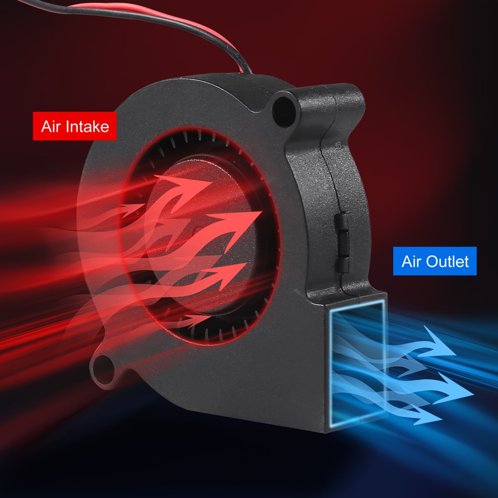 3Pcs 50mm 5015 Blower Fan 12V 24V Brushless Turbo Cooling Fan 50x15mm 2Pin for 3D Printer Hot End Extruder Cooler