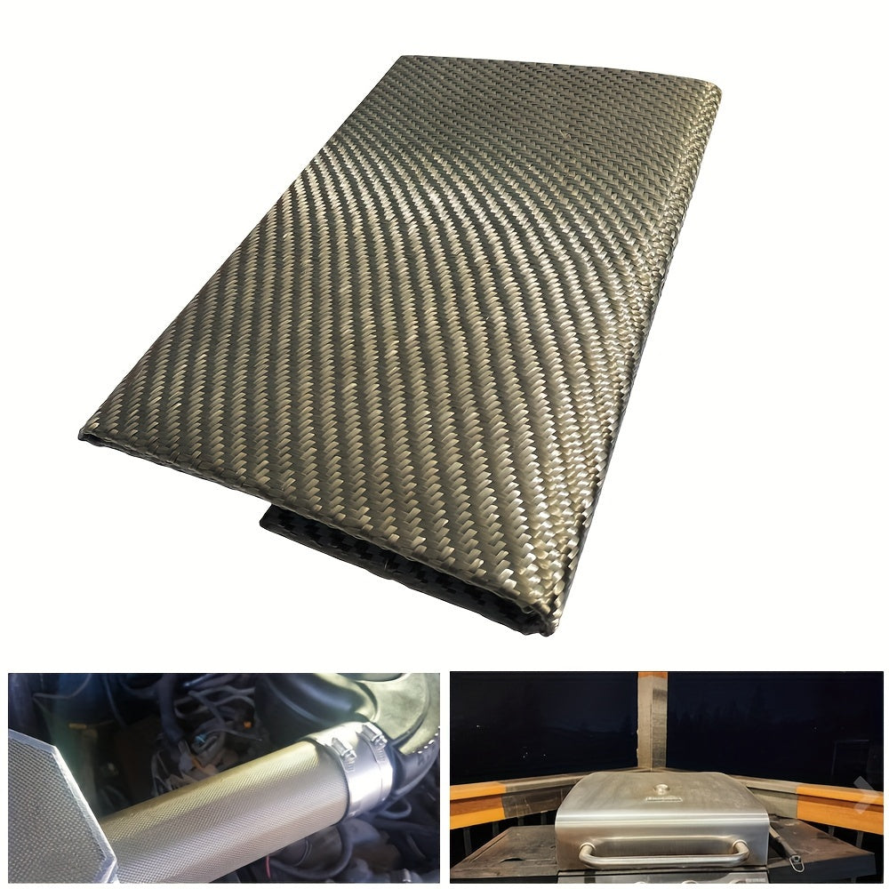Self-Adhesive Basalt Fiber Cloth, High-Temperature Resistant Basalt Fiber Fireproof Cloth, High-Temperature Flame-Retardant Basalt Fiber Cloth, Exhaust Pipe Heat Insulation High-Temperature Basalt Fiber Cloth