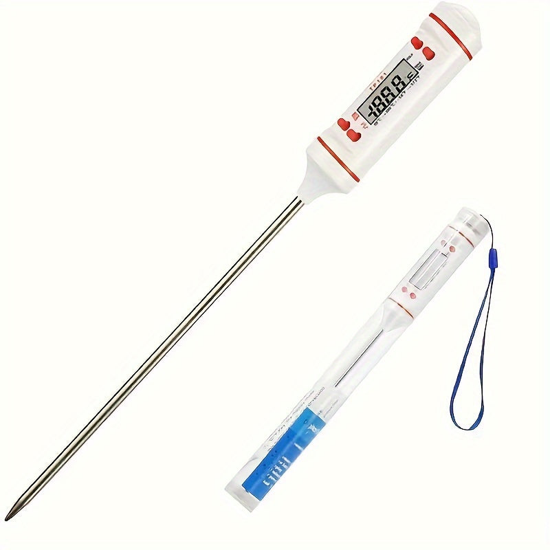 1 Piece Instant Read Meat Thermometer – Digital Thermometer for BBQ, Garden, Kitchen, Outdoor, Camping, Cooking, Grilling – For Heating Milk, Candy, Baking, and Other Kitchen Gadgets