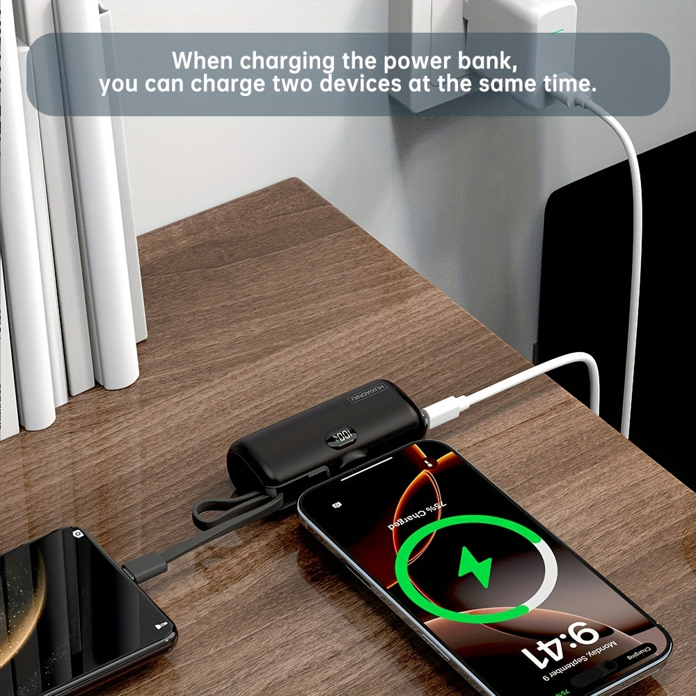 20, 000Mah Compact Power Bank for Iphone Models 16, 15, 14, 13, 12, 11, X, 8, 7 Pro Max; Ultra Portable Battery Pack for Ipad Pro Series, Travel Phone Charger, Emergency Pocket Power Bank, Backup Battery for Travel