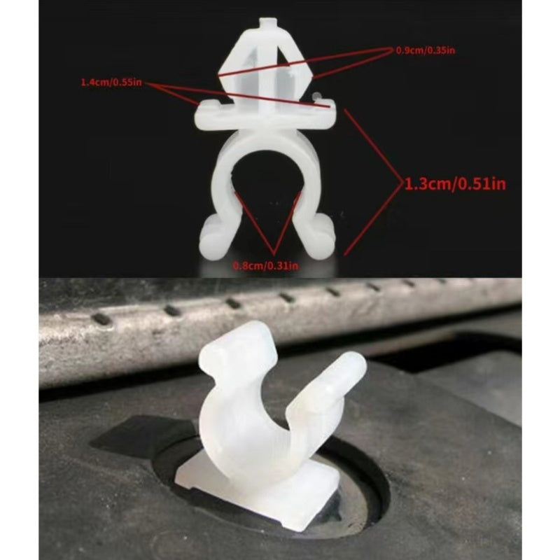 20pcs Universal Car Hood Support Rod Clips, Matte Finish Front Hood Retainers, Fit for Multiple Car Models