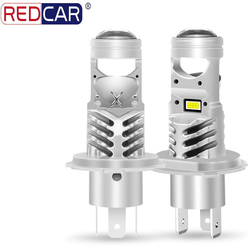 2Pcs H4 LED Car Headlight Bulbs H7 120W 30000 Lumens, Equipped with High/Low Beam, Fan-Cooled Output Super Bright White Light, No Battery Needed
