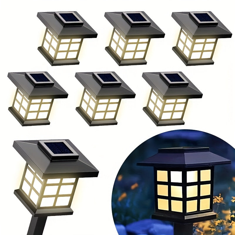 24/12/6 Pack LED High Quality Solar Lights, Suitable for Outdoor, Christmas Decoration, Illuminating Your Garden, Landscape, Pathway, Yard, Patio and Driveway Lighting (White/Warm/Color Light)