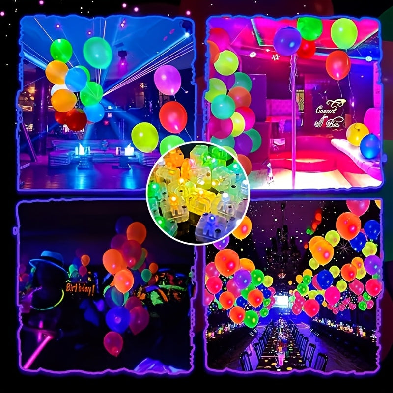 50只迷你LED方形灯，室内外夜灯，电池供电，节日照明，适用于家居装饰，完美适配圣诞、生日、婚礼及派对装饰