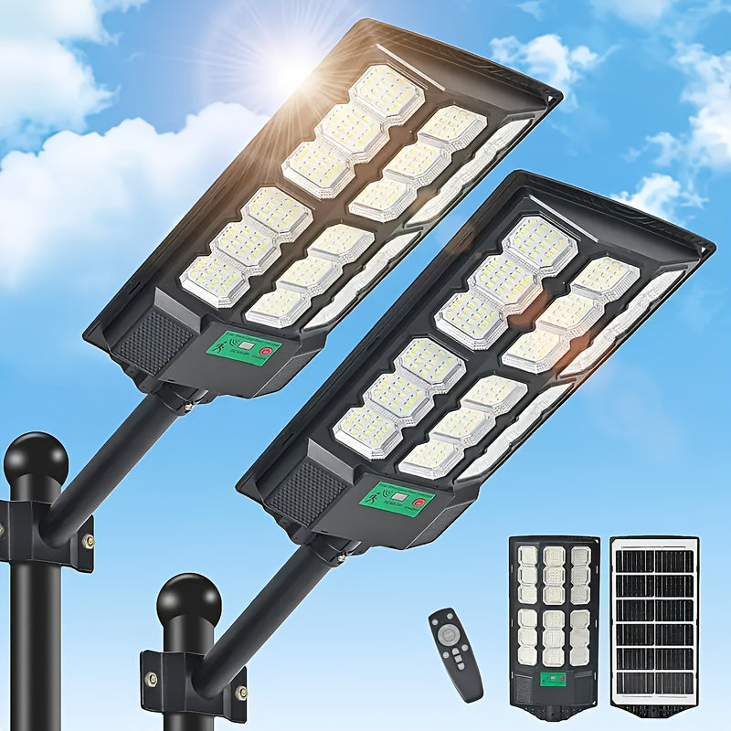 Outdoor Courtyard Solar Wall Light Street Light Waterproof, Solar Street Light Remote Control, Solar Flood Light Motion Sensor Courtyard Lighting, Deck Light, Garden Light Solar Parking Lot Light
