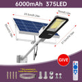 1 Piece Powerful Outdoor Solar Split Street Light, High Brightness Courtyard Lighting, Dusk-to-Dawn Auto On/Off, with 6000mAh, with Remote Control and Multiple Mounting Accessories, Perfect for Roads, Pathways, Courtyards, Parks