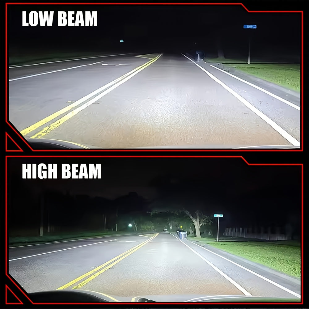 2-Pack, H4/9003/HB2 H7/H18 9005/HB3 9006/HB4 H11 H1 9012/HIR2 Headlight LED Car Headlights, Super Bright, Canbus External Driver, High Lumen Bulbs 58000LM, Lifespan Up to 60,000 Hours, Fast Cooling Fan, QY030, No Battery Included