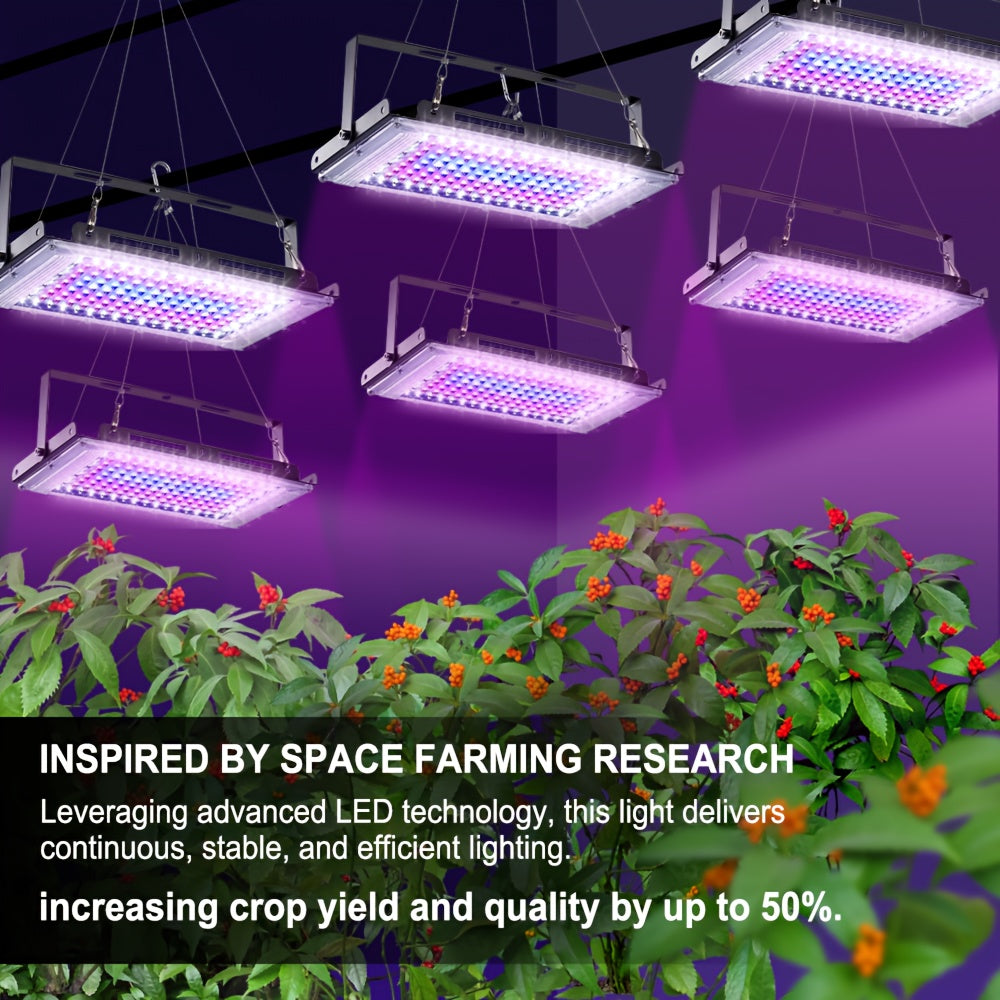 50/96/144 LED 1/2/3 Sets Grow Light, Full Spectrum LED Plant Light for Indoor Plants, Seed Germination & Seedlings, USB Powered with Switch, Hanging Rope Included, Ideal for Vegetables, Succulents, Flowers, Fruits