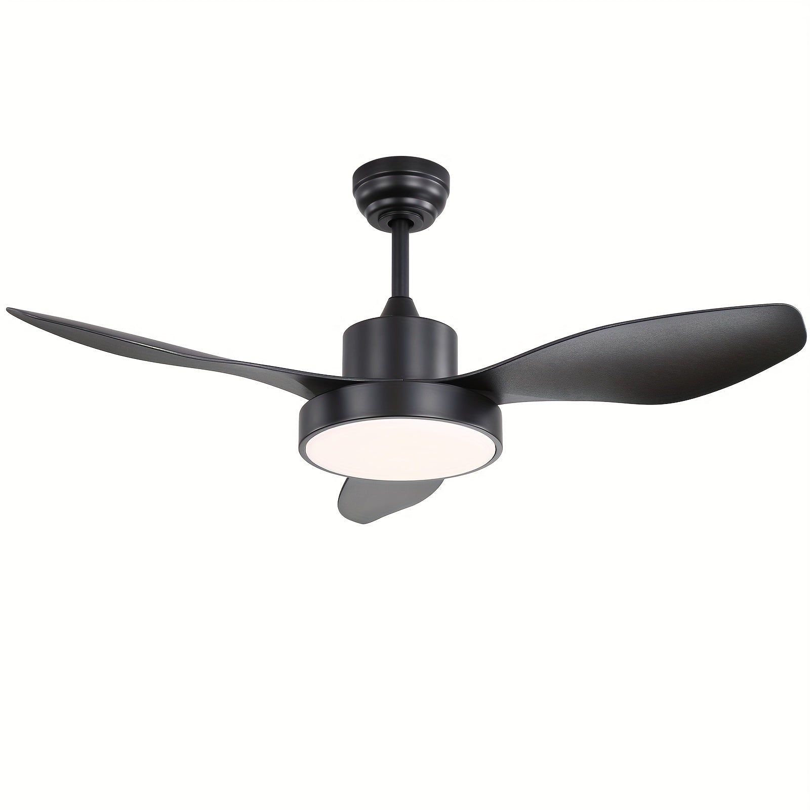 Sofucor 1pc 新品 47 英寸吊扇，带灯和遥控器 3 ABS叶片 低调吊扇，适用于卧室客厅室内室外农舍露台，静音直流电机，3 种颜色可选