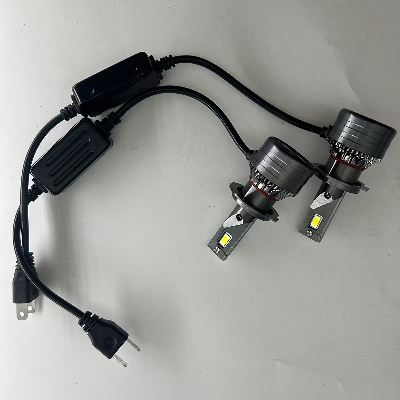2-Pack H7 H4 H11 LED Headlights 160W High Power H8 H9 HB4 HB3 9005 9006 Turbo Light 6000K White Light, Special for Car Lens, 12V Voltage