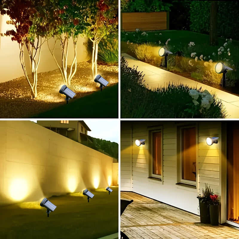 Solar Outdoor Spotlight, 55 LEDs 3 Modes, Christmas Decoration Landscape Lighting, Solar Path Light - Perfect for Garden Festival Decoration, Solar Spotlight Outdoor, Suitable for Courtyard, Garden Solar Flood Light