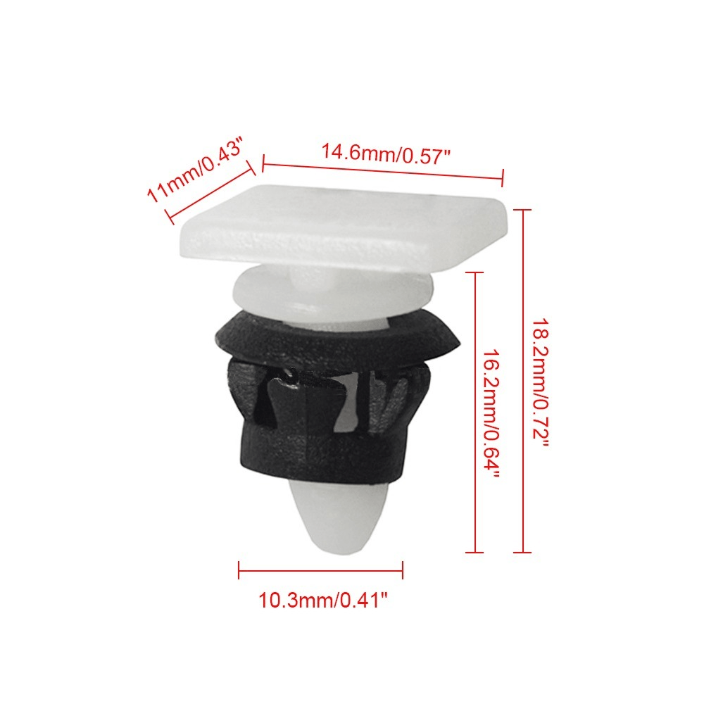 20pcs Sill Panel Rivet Clips – Compatible with VW Corrado, Golf, Jetta Mk2, Quantum, Passat B2/B3, Seat Toledo Mk1