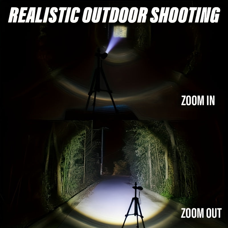 2Pcs Set BB BRIGHT Rechargeable LED Flashlights, IP44 Waterproof, Compact Design, Zoomable Focus & Battery Level Indicator, 3 Lighting Modes, Ideal for Outdoor Activities, Camping, Work and Emergencies, Category: Handheld Flashlight