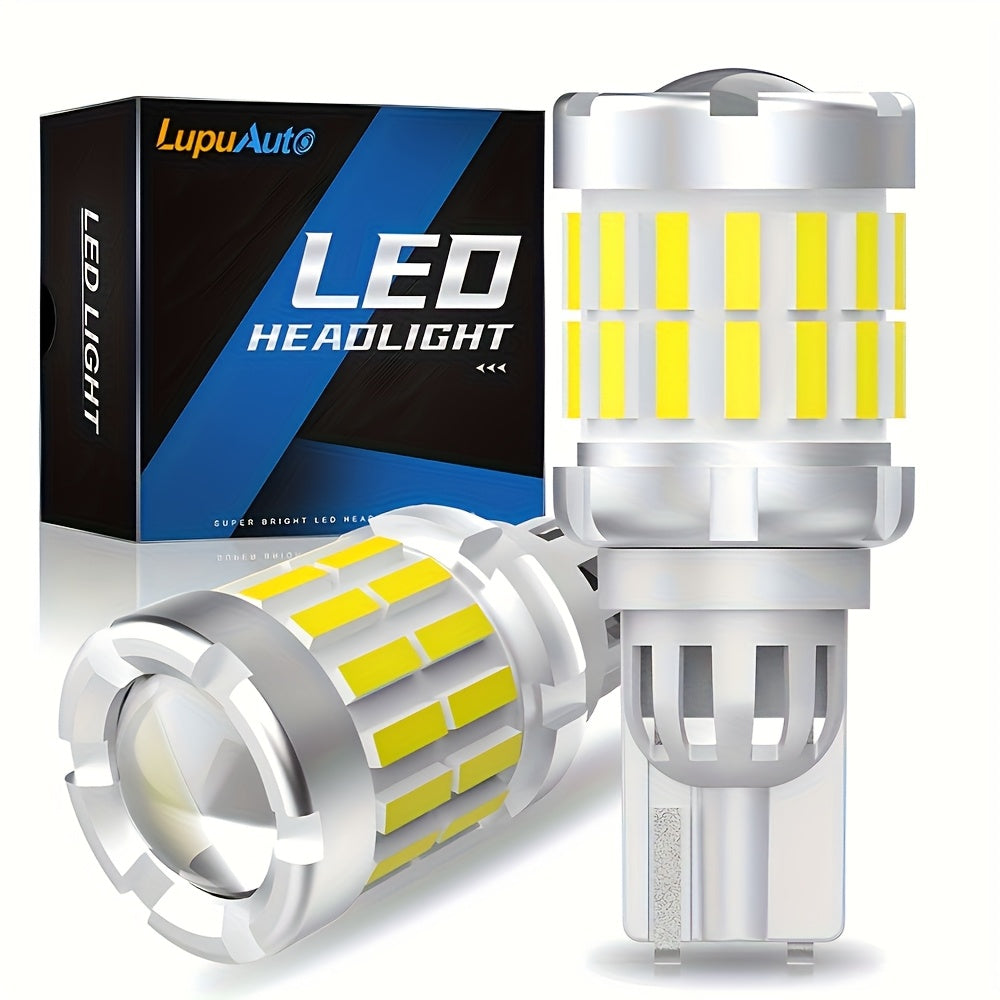 2Pcs LED Bulbs T15 W16W 921, Super Bright 21W 6000K White Light, Canbus Error-Free, for Car, Trunk and Taillight Upgrade, for Car Reverse Light Replacement, White