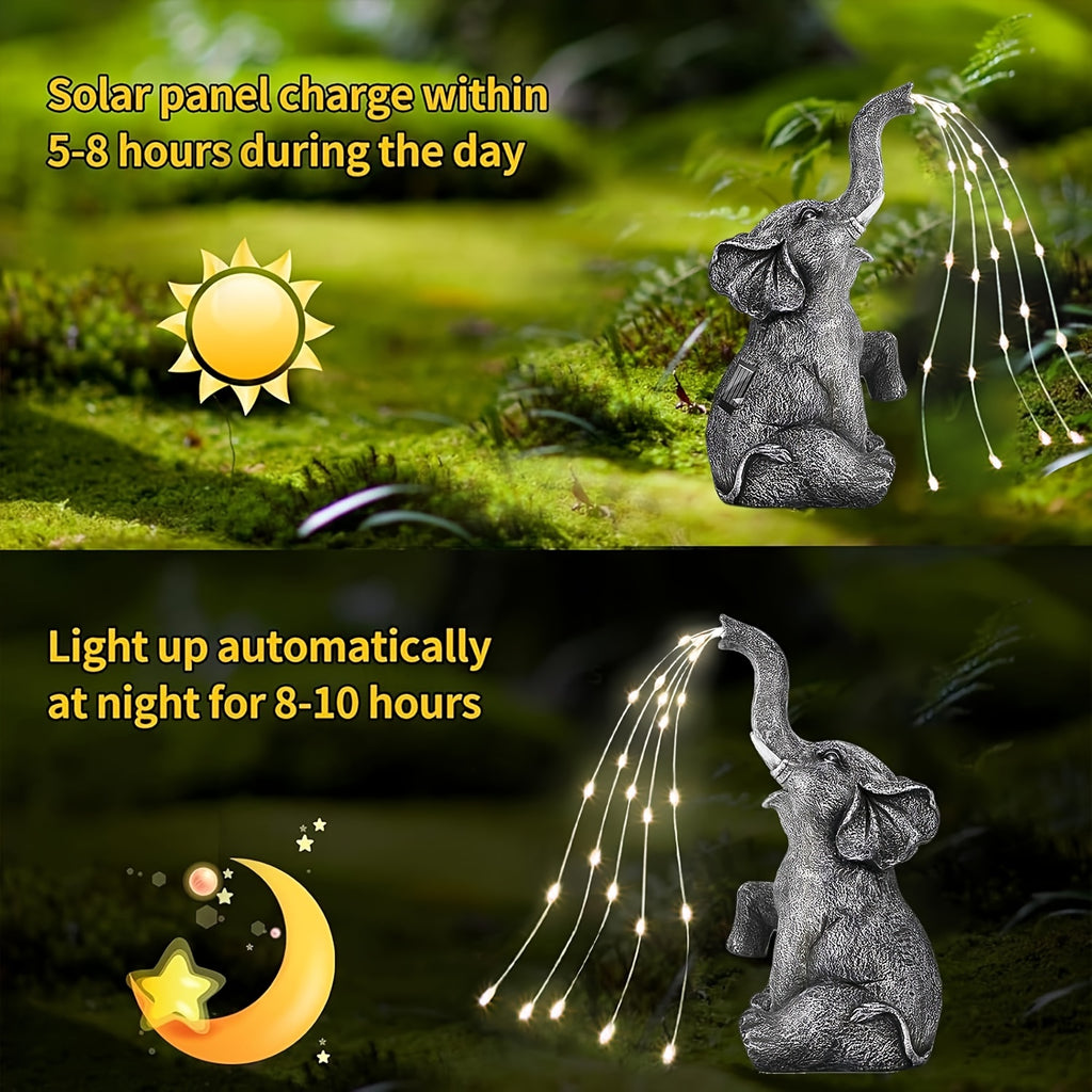 Elephant Solar Courtyard Light Elephant Hanging LED Solar Lantern Solar Elephant IP44