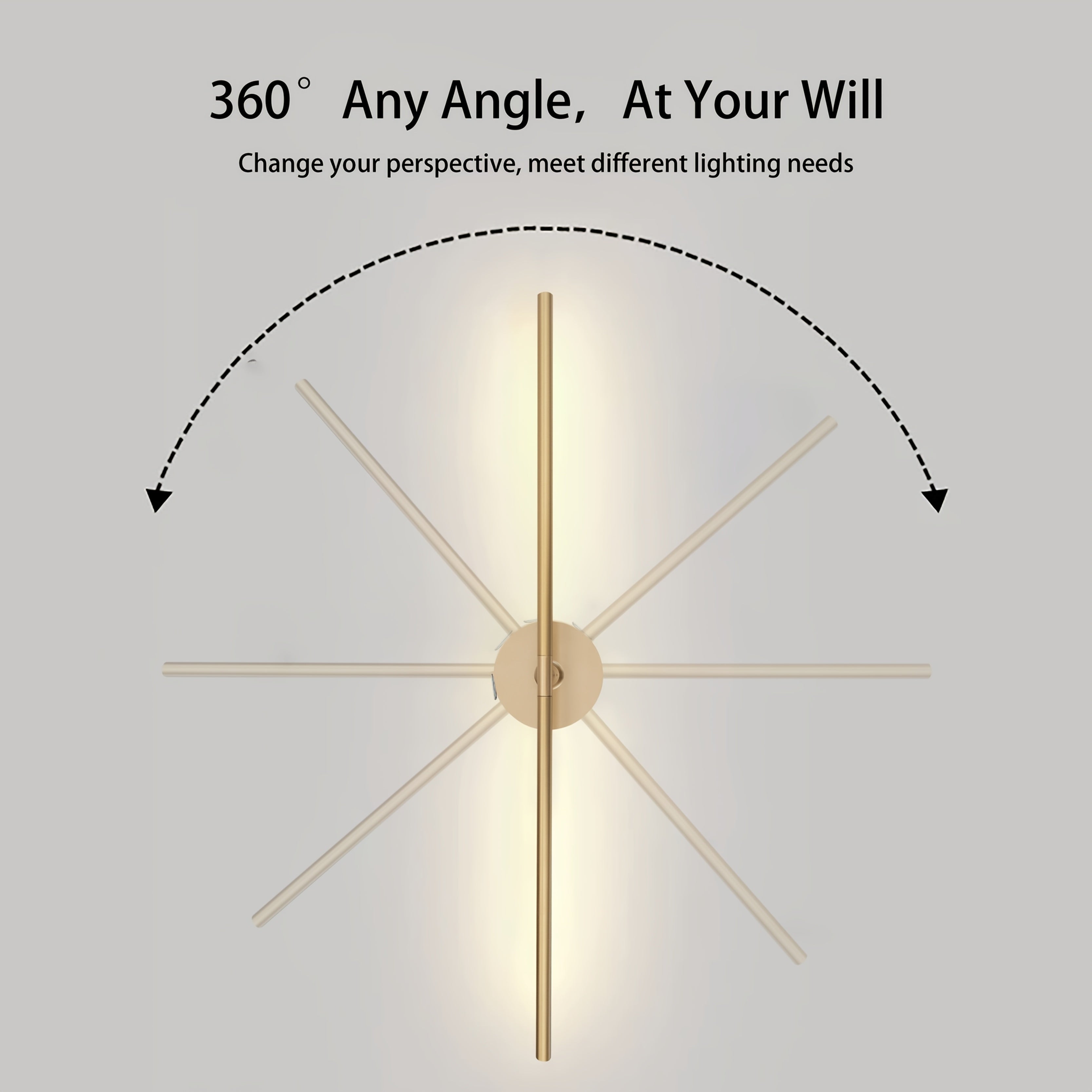Rechargeable High-Capacity Battery Metal Light Tube Suitable for Picture Display Light, Hallway, Living Room Decoration and Various Scenes, 360° Rotating Cordless Wall Light, Multiple Brightness Levels Adjustable