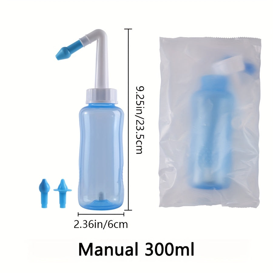 1pcs 手动的鼻部冲洗器 鼻腔清洗 清洁工具 洗鼻瓶子 10.14/16.91oz
