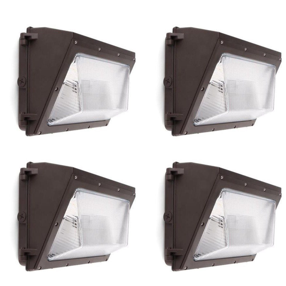 30/45/63 Watt LED Wall Light Pack, 3 Color Temperature Outdoor LED Wall Light Pack, AC Voltage 100-347V, 8190 Lumen Waterproof Outdoor Light, Suitable for Garage, Warehouse, Garden (1/2/4-Pack)