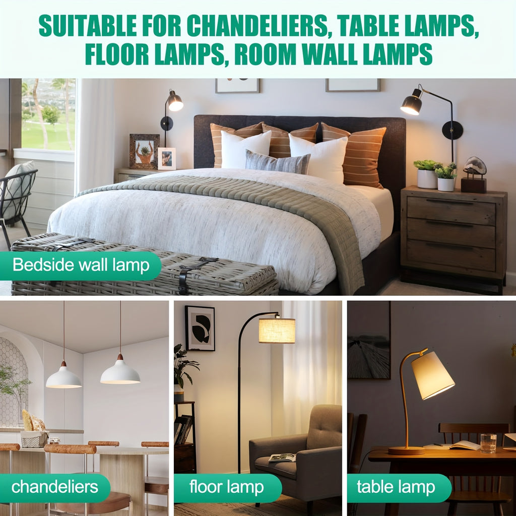 A set of rechargeable bulbs with remote control, battery-powered bulbs for table lamps, dimmable/timer bulbs, backup battery bulbs for wall lamps and table lamps, bulbs suitable for non-hardwired fixtures, for bedroom, living room, indoor use