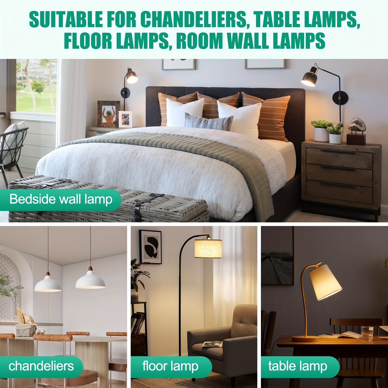 A set of rechargeable bulbs with remote control, battery-powered bulbs for table lamps, dimmable/timer bulbs, backup battery bulbs for wall lamps and table lamps, bulbs suitable for non-hardwired fixtures, for bedroom, living room, indoor use
