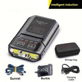 Holiday Hot-Selling Headlamp Work Light, Foldable & Detachable Flashlight, Rechargeable with Built-in Lithium Battery & Type-C Charging, Ideal for Night Running, Fishing, Emergency & Outdoor Lighting
