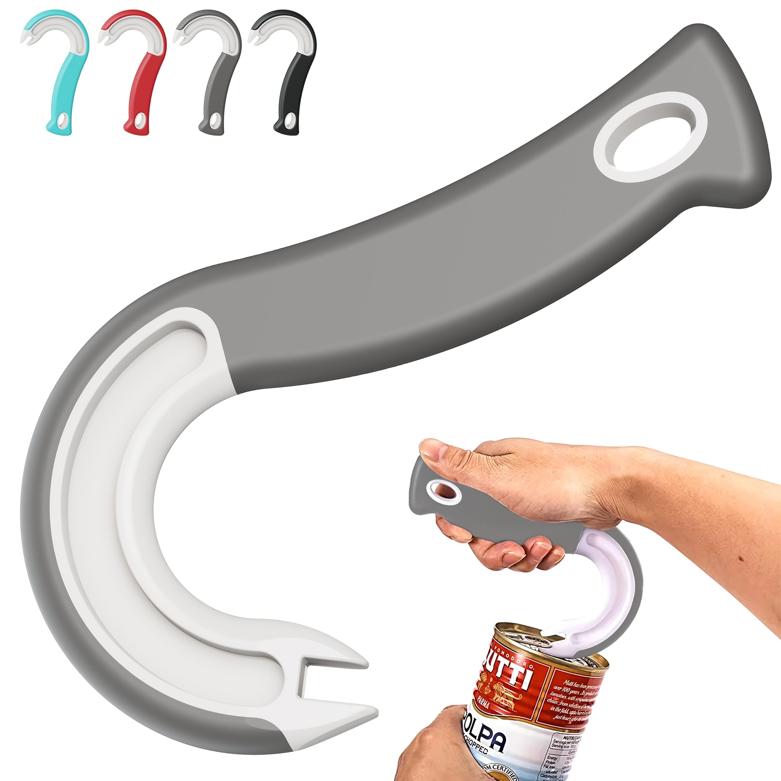 New Easy-Grip Can Opener – Durable Plastic Material, Perfect for Home & Restaurant Use, Great for Christmas Parties