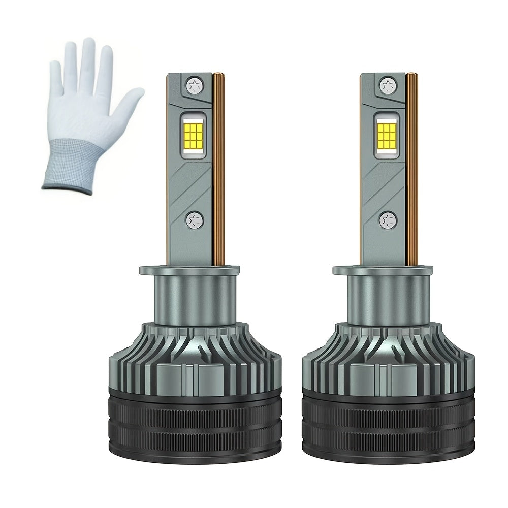 2-Pack 250W H7 CANBUS H4 H1 LED H11 H8 H9 9005 9006 HB3 HB4 Car LED Headlight Fog Light Bulbs 6000K 12V