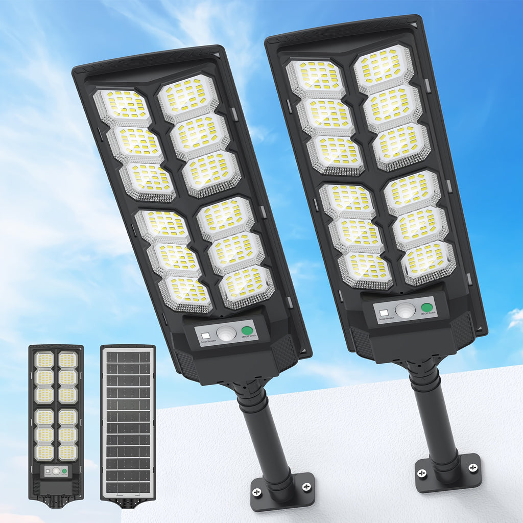 Outdoor Waterproof Solar Light, 2500 Lumen Outdoor LED Floodlight, Supports “Dusk-to-Dawn” Auto Mode and Remote Control; Ideal Solar Security Lighting for Courtyards, Rural Patios, Farmhouses, Fences and Landscape Decoration.