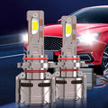 2-Pack External Driver Canbus Plug-and-Play Super Bright LED Car Headlight Bulbs, Compatible with H4/9003/HB2-B010 9005 9006 9012 H8 H9 H11 H16 Models, 280W 1200% Brightness 8890 CSP 12V/24V