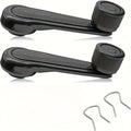 2pcs Manual Window Crank Handle for Car – Hand Window Winder with Bushing and Spring, Universal Auto Interior Replacement Part