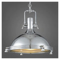 Vintage Chrome Pendant Light