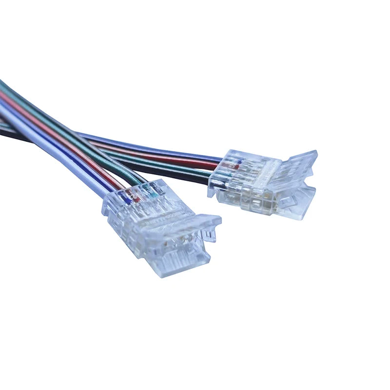 b2b 5-pin LED strip connector with 10cm cable RGBW COB solderless connector