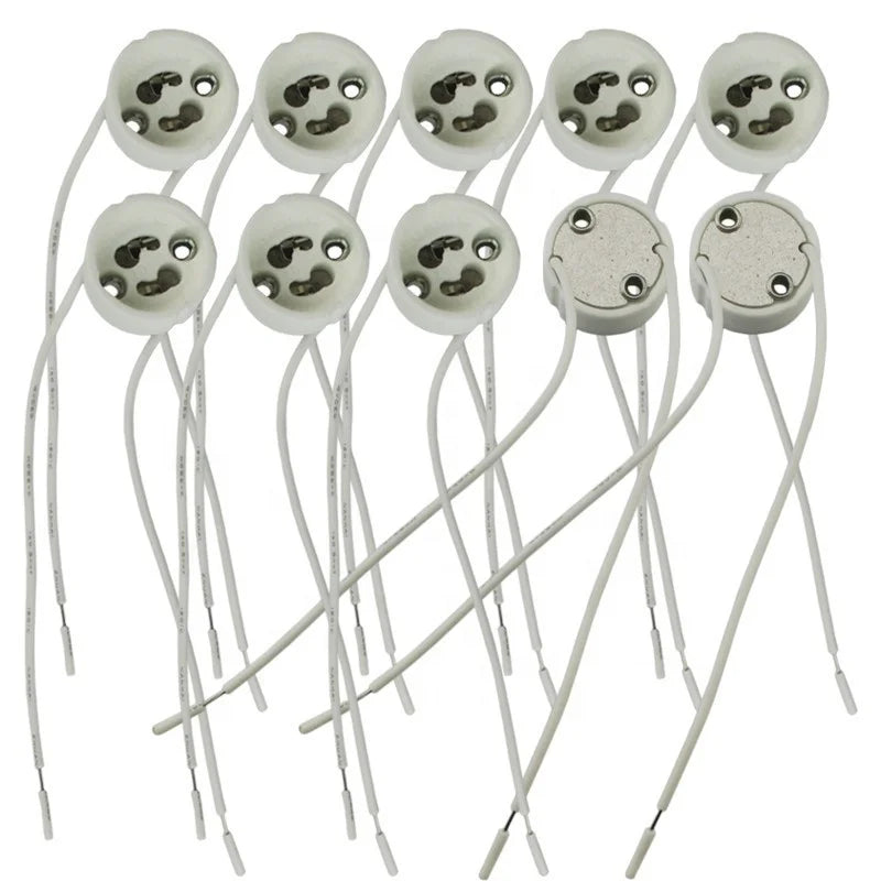 b2b High quality GU10 ceramic LED bulb socket lampholder base