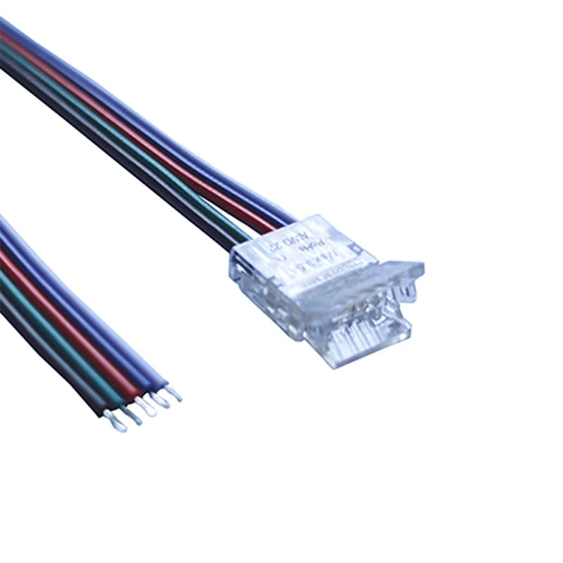 b2b 5-pin LED strip connector with 10cm cable RGBW COB solderless connector